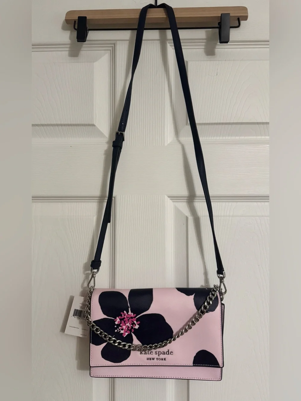 Kate Spade Cameron Grand Flora Convertible Crossbody Pink Floral NWT
